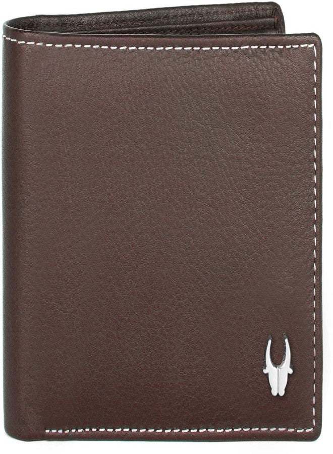 وايلدهورن محفظة جلدية فاخرة وحزام قفل أوتوماتيكي فاخر من WildHorn® للرجال | طقم هدايا متكامل للرجال | مثالي لأعياد الميلاد والذكرى السنوية والمناسبات الاحتفالية (بني) - Image 5